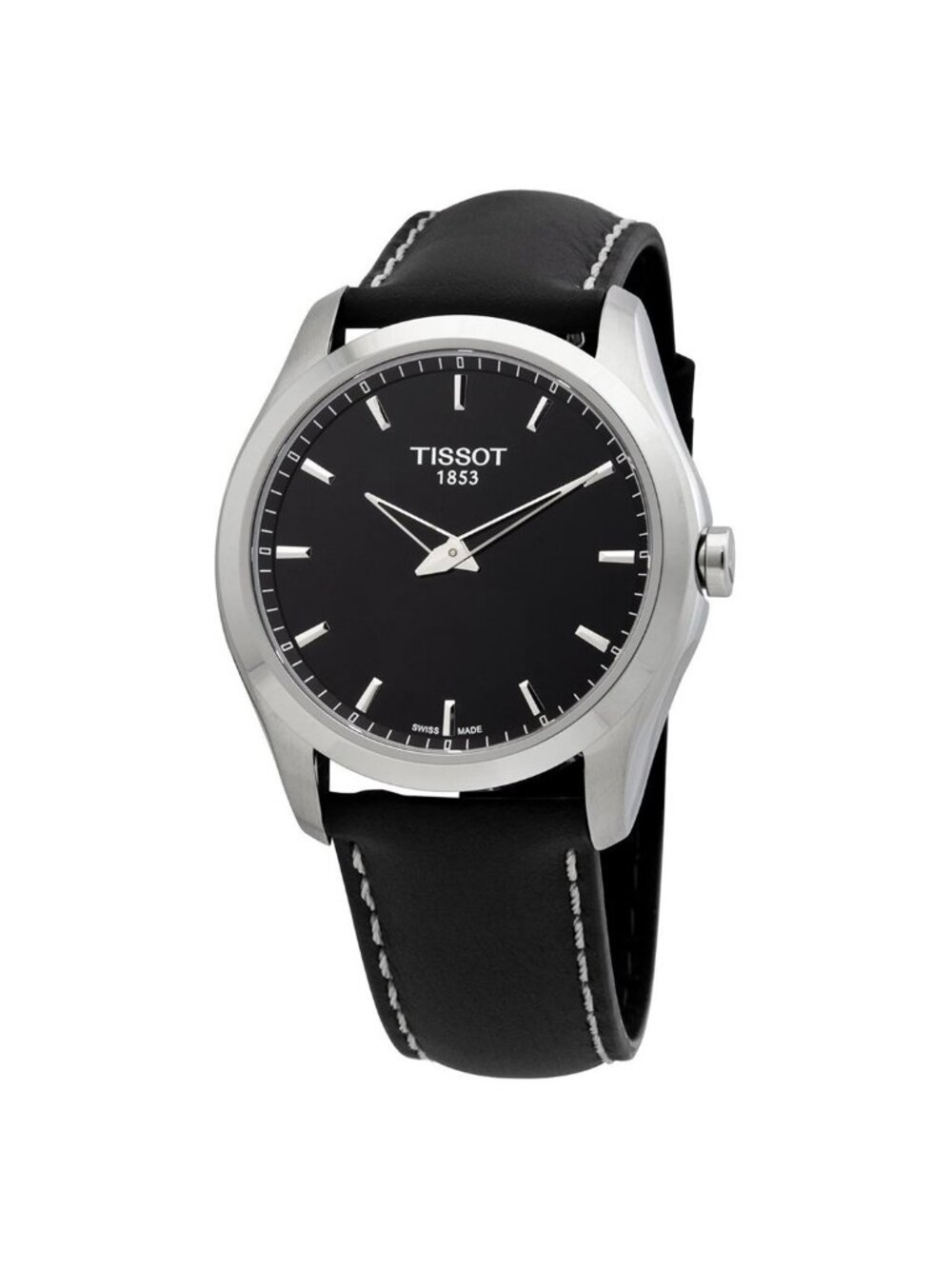NWT Tissot Couturier Quartz Black Dial Men's Watch